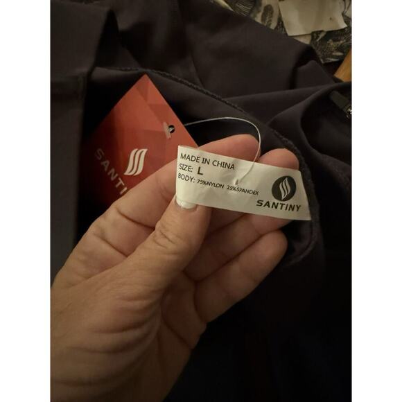 Santiny Equestrian Pants Womens Large Grey Stretch Breeches Cowgirl Western - Picture 4 of 4